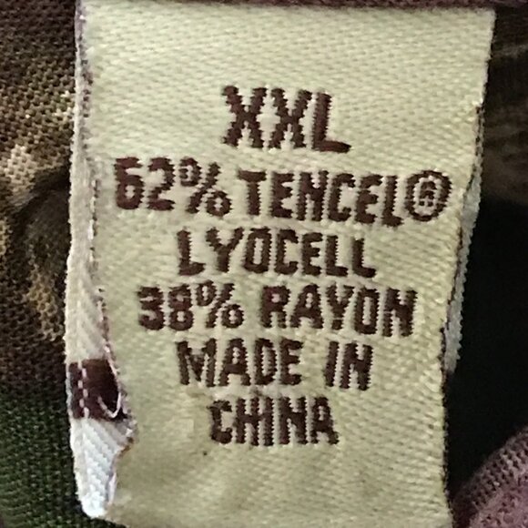 Tommy Bahama Hawaiian Shirt Men XXL Green Floral Button Up Pocket Short Sleeve - Picture 4 of 13